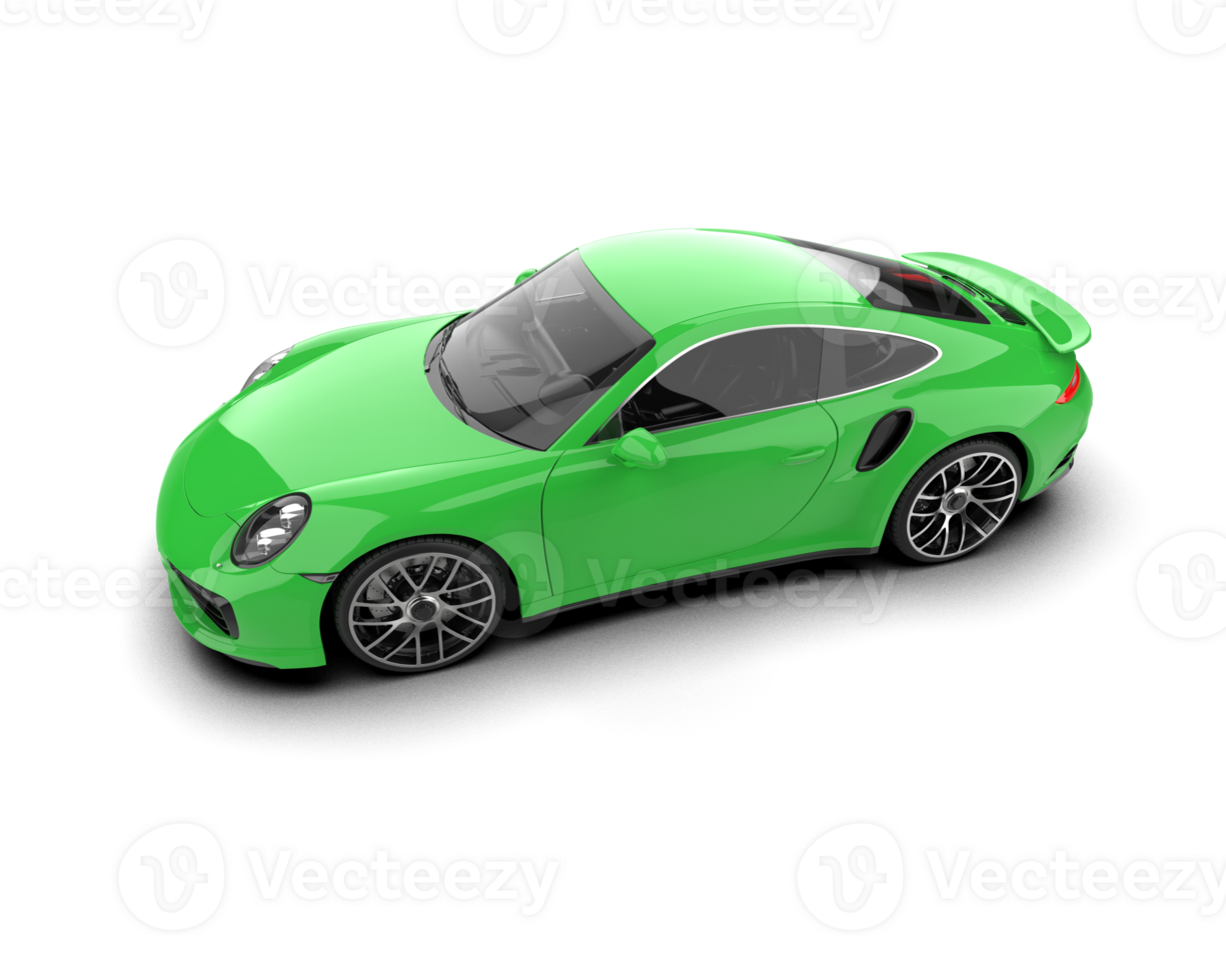 Realistic sport car isolated on background. 3d rendering - illustration png