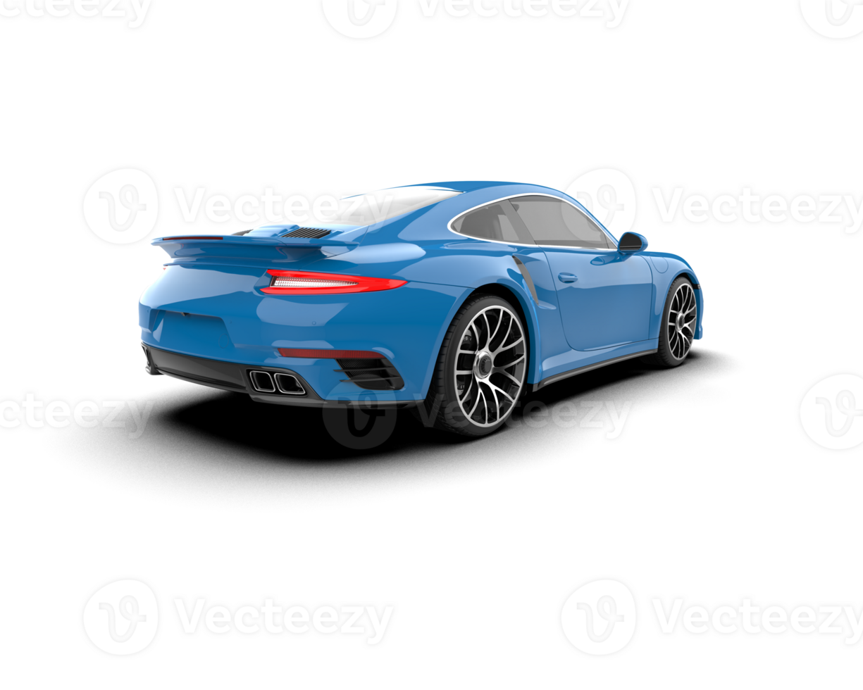 Realistic sport car isolated on background. 3d rendering - illustration png