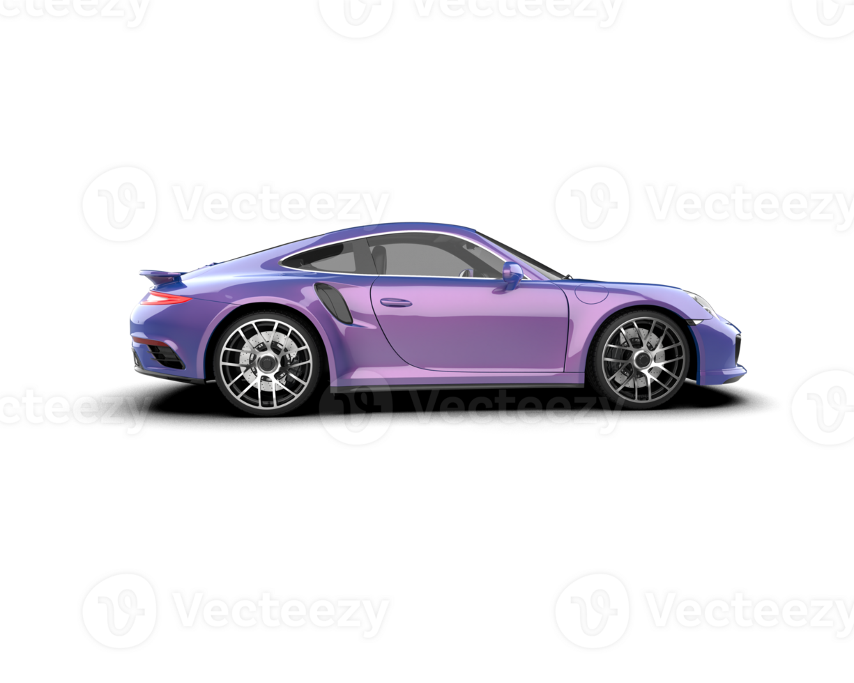 Realistic sport car isolated on background. 3d rendering - illustration png