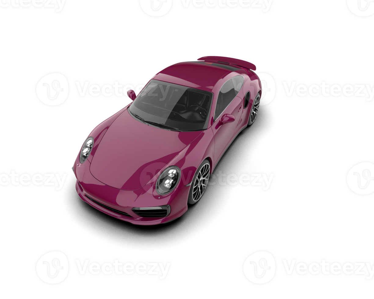 Realistic sport car isolated on background. 3d rendering - illustration png