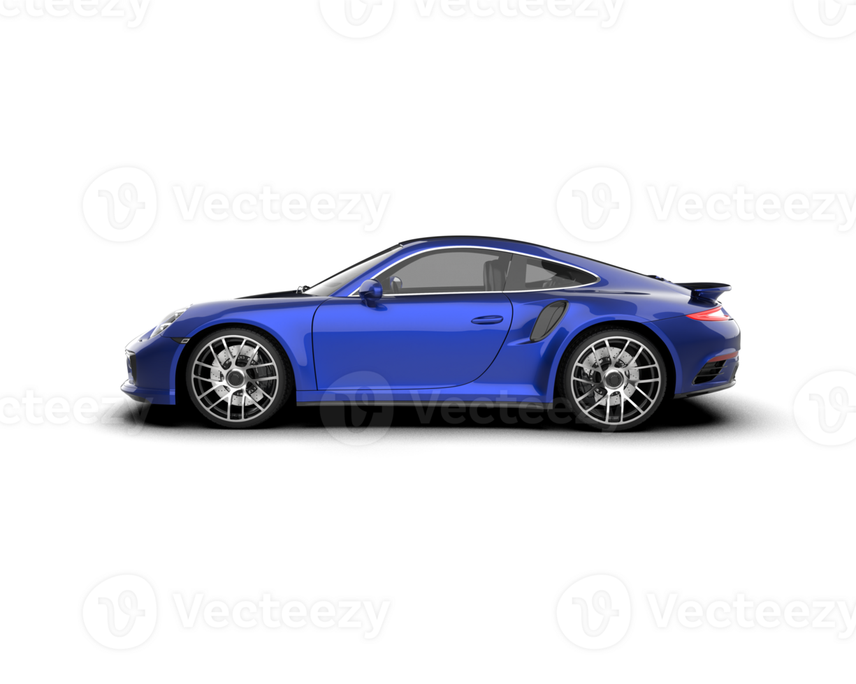 Realistic sport car isolated on background. 3d rendering - illustration png