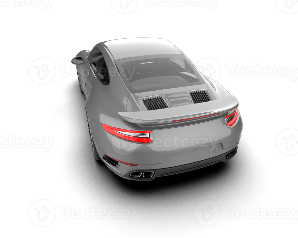 Realistic sport car isolated on background. 3d rendering - illustration png