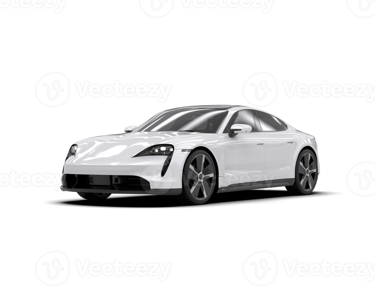 Realistic sport car isolated on background. 3d rendering - illustration png