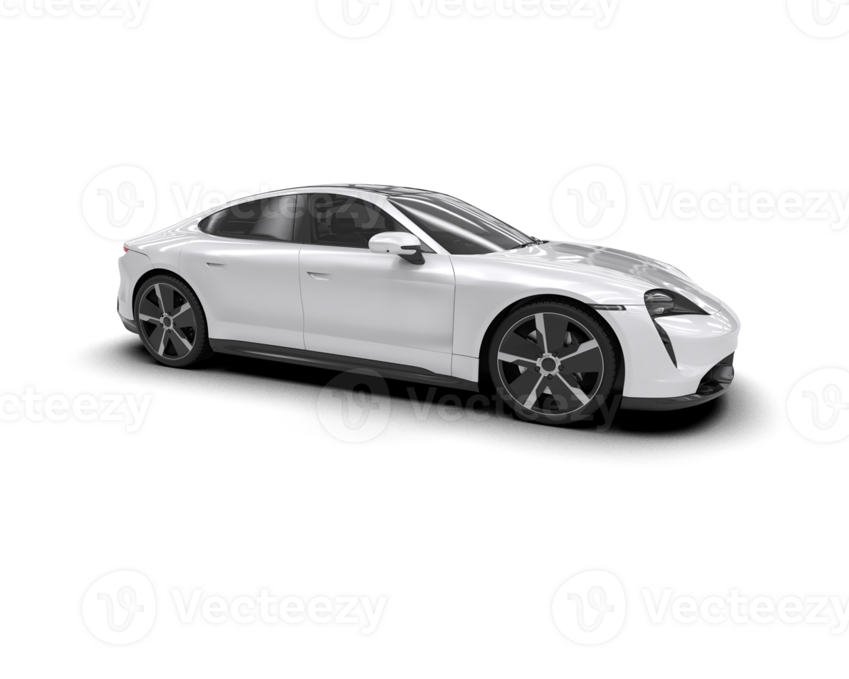 Realistic sport car isolated on background. 3d rendering - illustration png