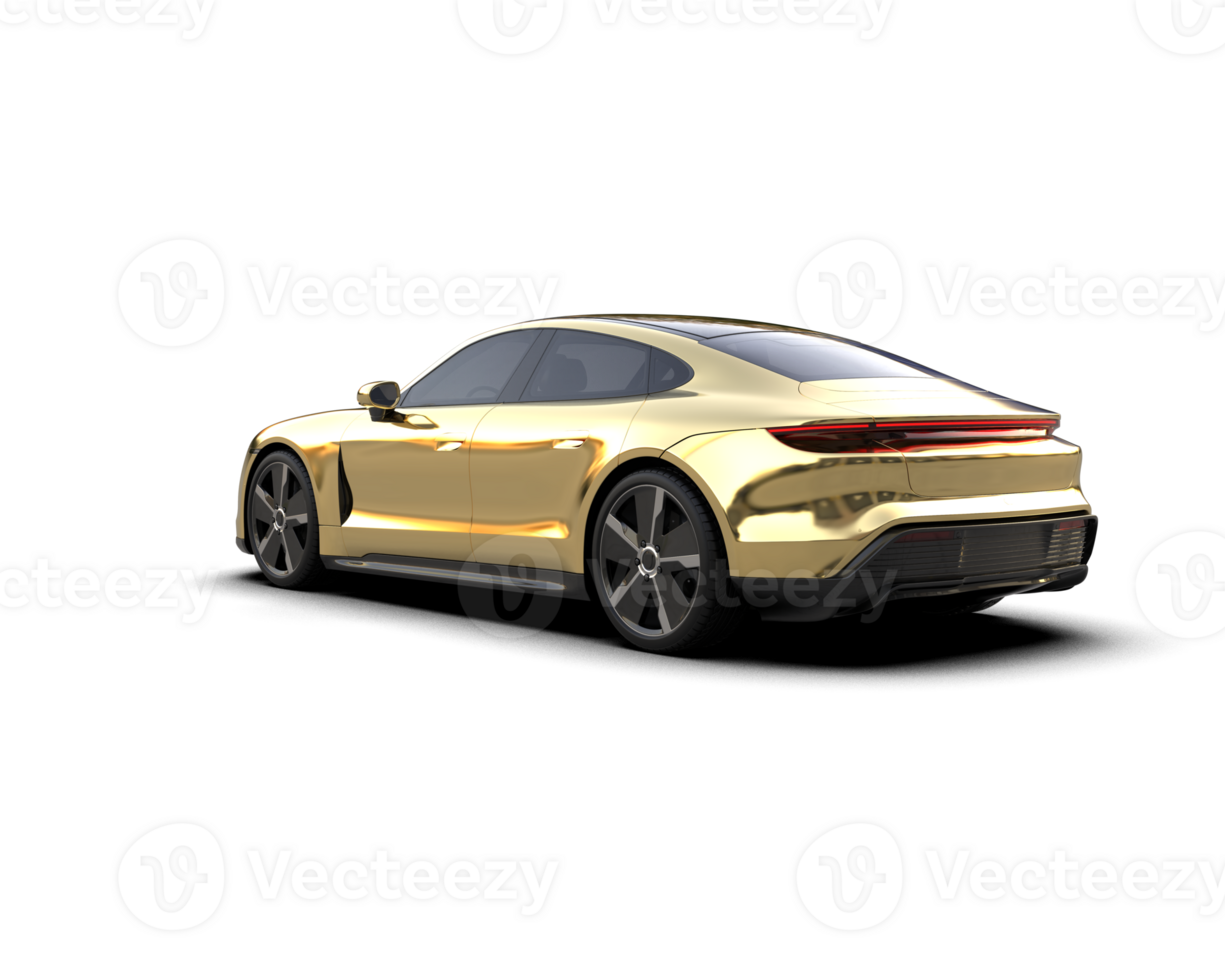 Realistic sport car isolated on background. 3d rendering - illustration png