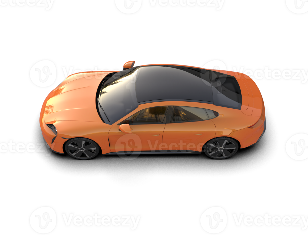 Realistic sport car isolated on background. 3d rendering - illustration png