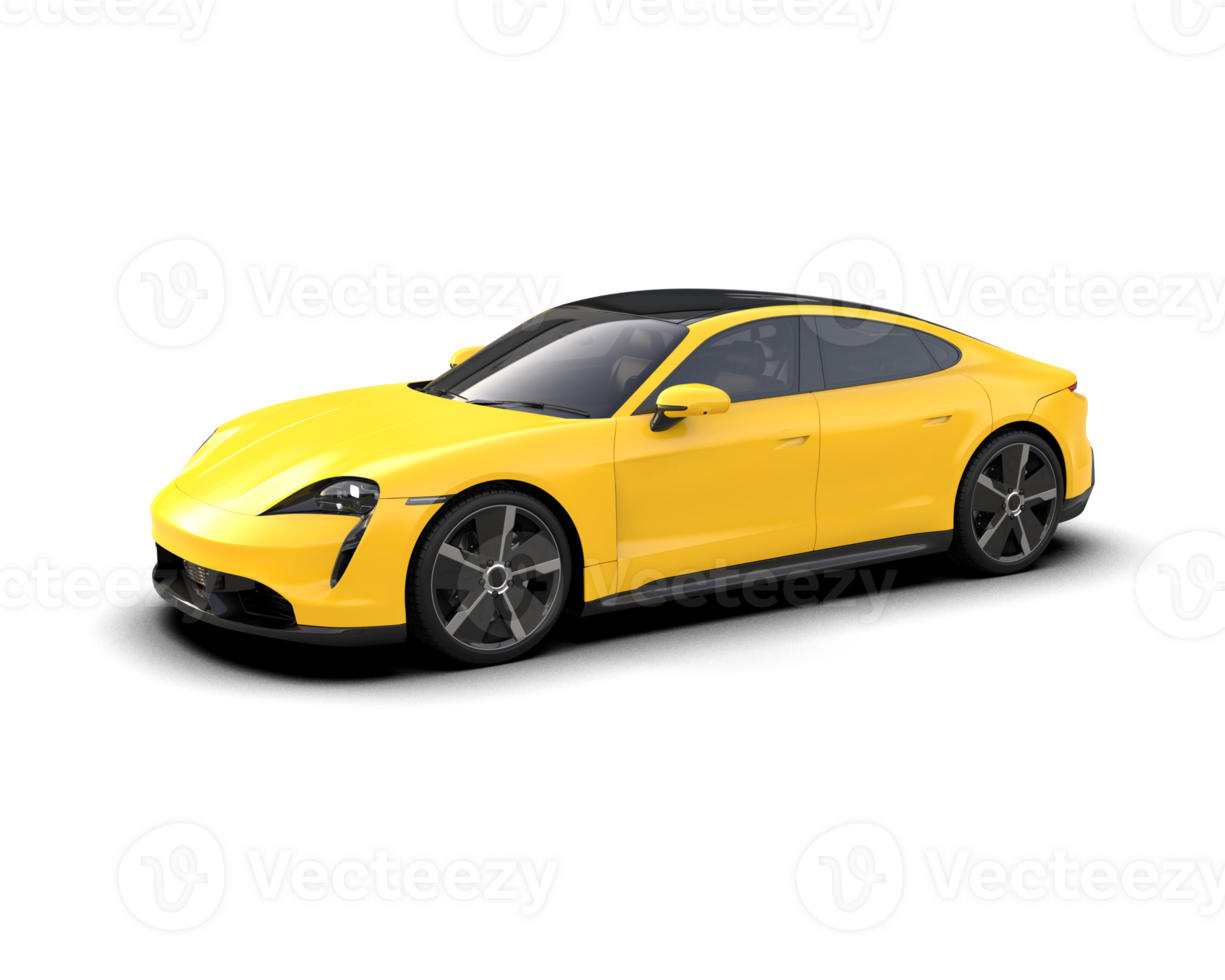 Realistic sport car isolated on background. 3d rendering - illustration png