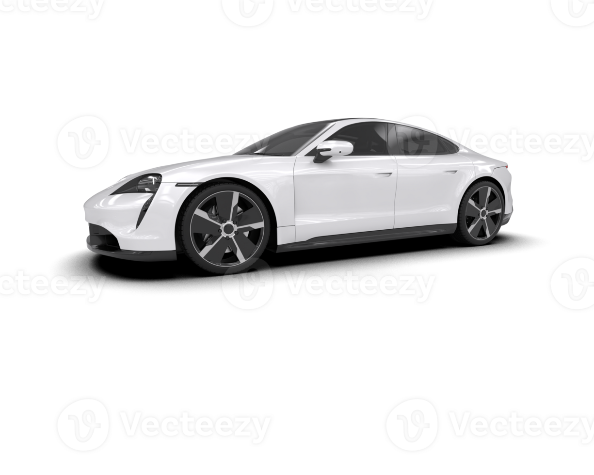 Realistic sport car isolated on background. 3d rendering - illustration png