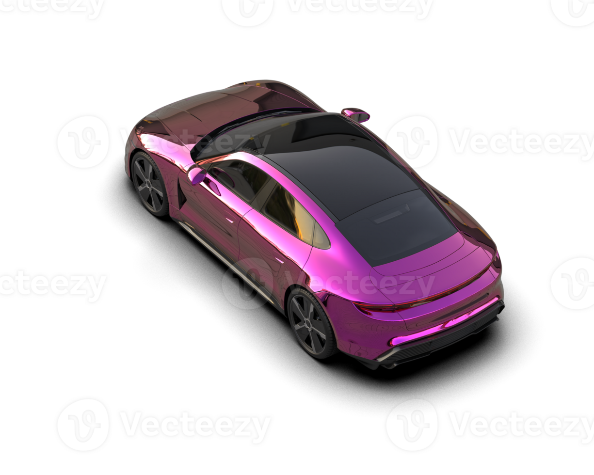Realistic sport car isolated on background. 3d rendering - illustration png