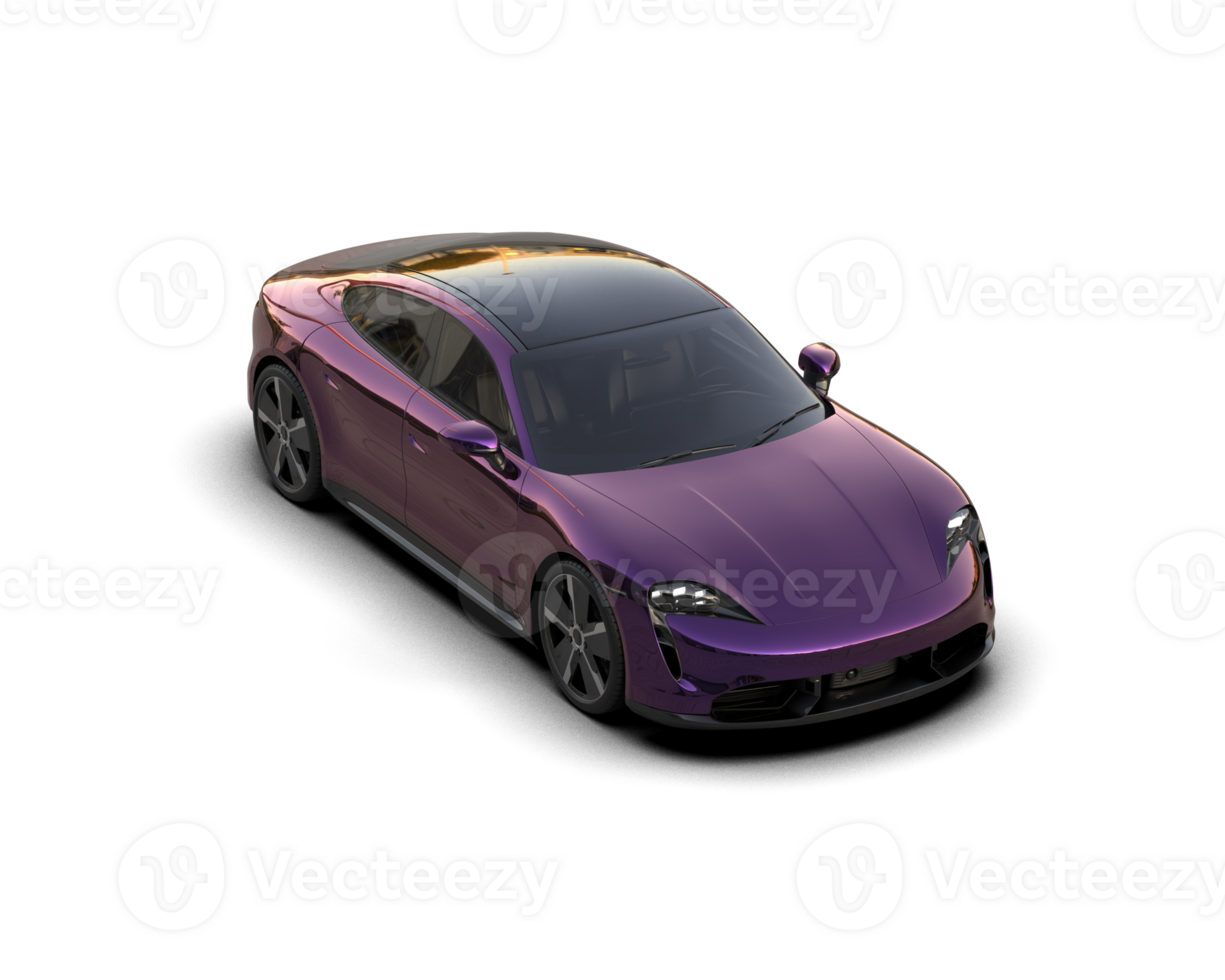 Realistic sport car isolated on background. 3d rendering - illustration png