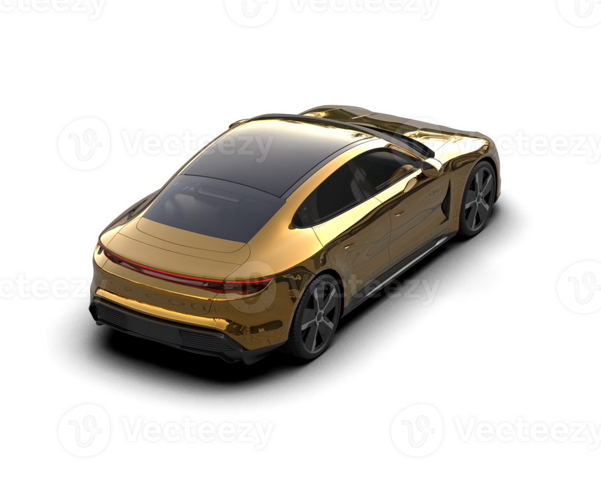 Realistic sport car isolated on background. 3d rendering - illustration png