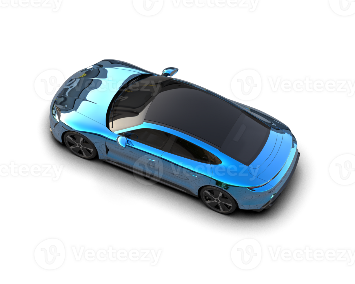 Realistic sport car isolated on background. 3d rendering - illustration png