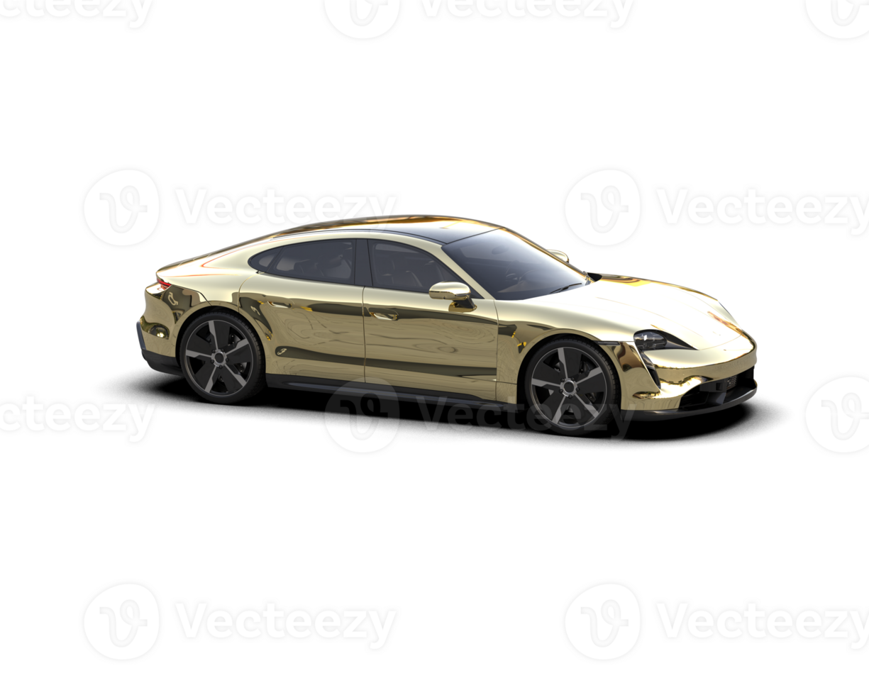 Realistic sport car isolated on background. 3d rendering - illustration png