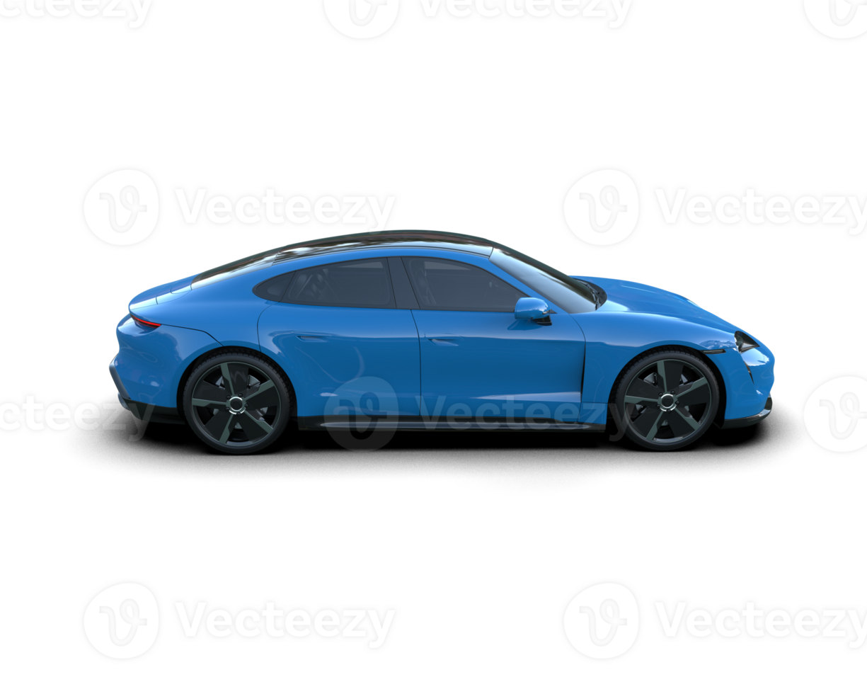 Realistic sport car isolated on background. 3d rendering - illustration png