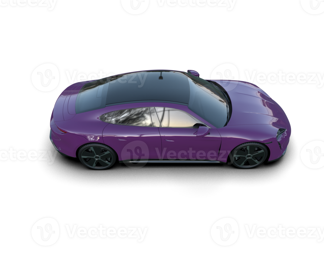 Realistic sport car isolated on background. 3d rendering - illustration png
