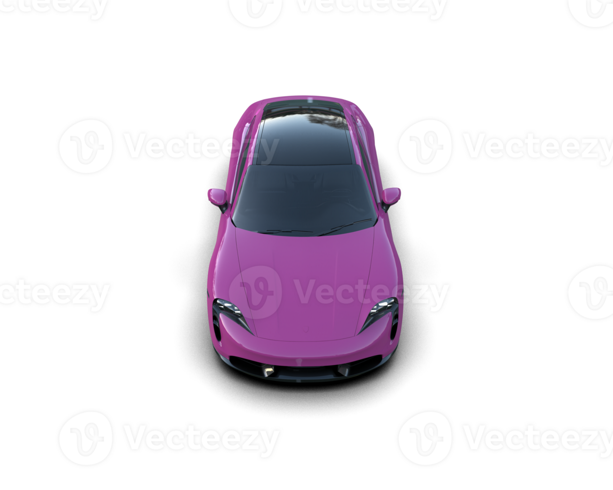 Realistic sport car isolated on background. 3d rendering - illustration png