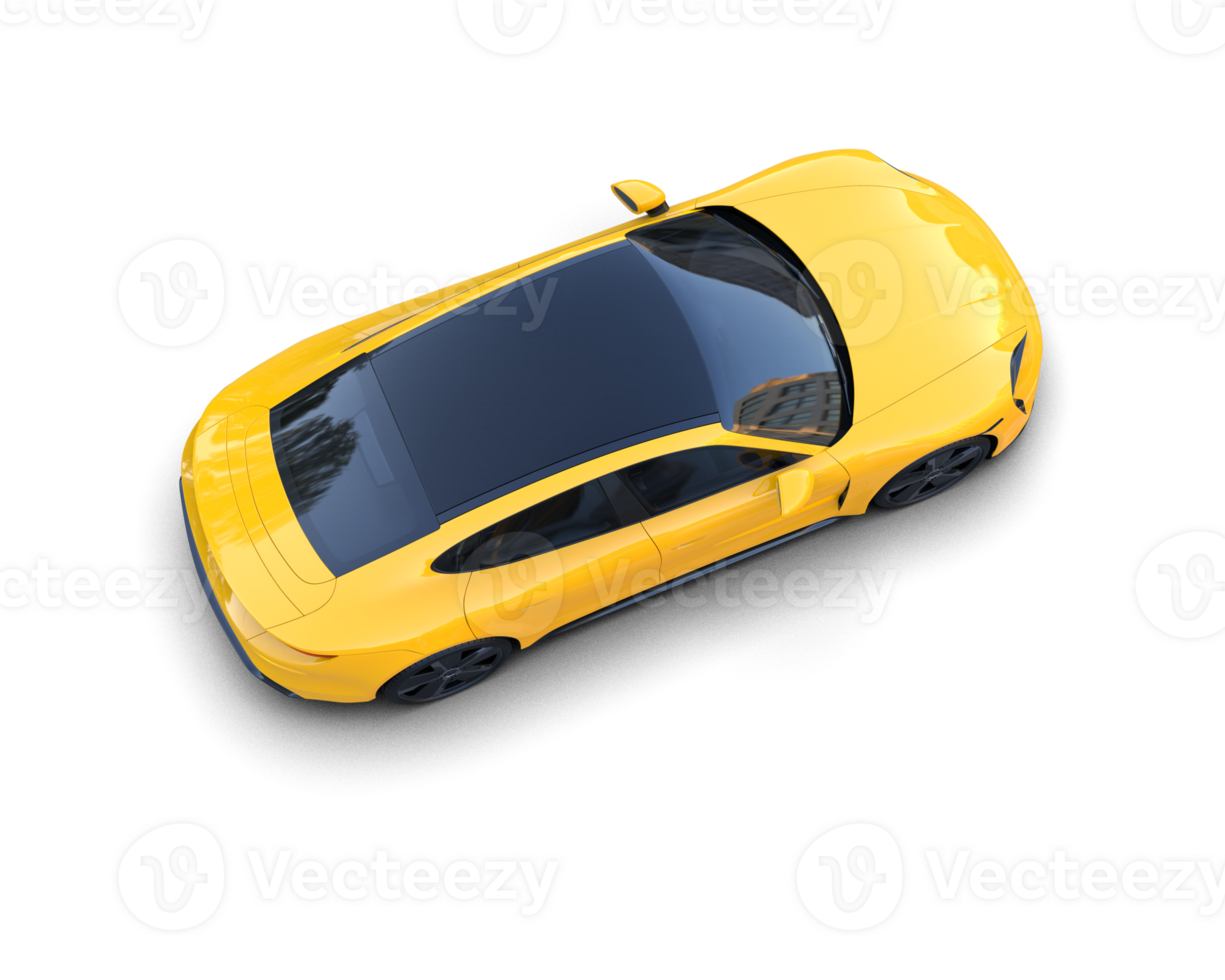 Realistic sport car isolated on background. 3d rendering - illustration png