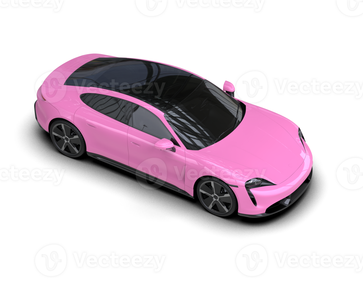 Realistic sport car isolated on background. 3d rendering - illustration png