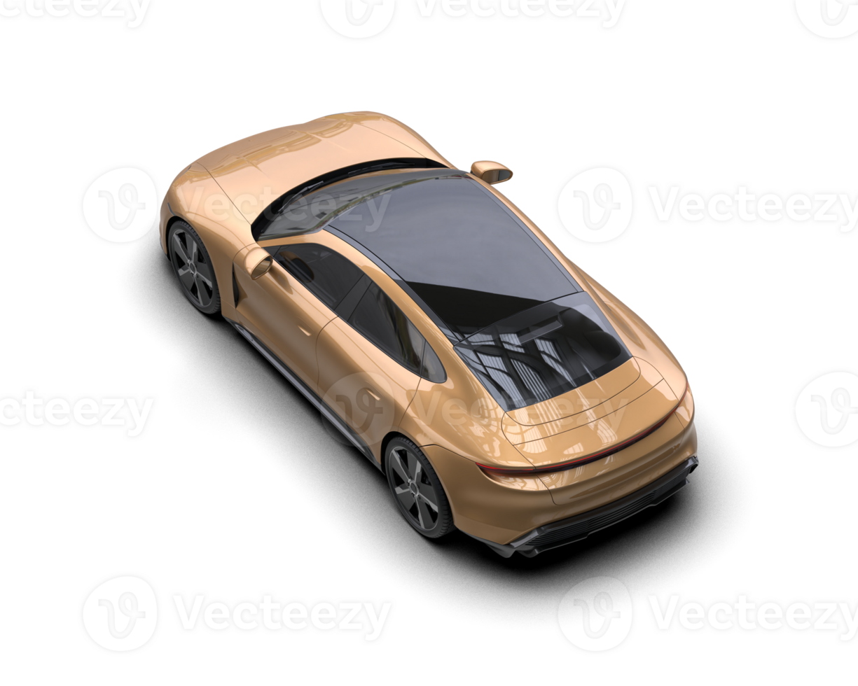 Realistic sport car isolated on background. 3d rendering - illustration png