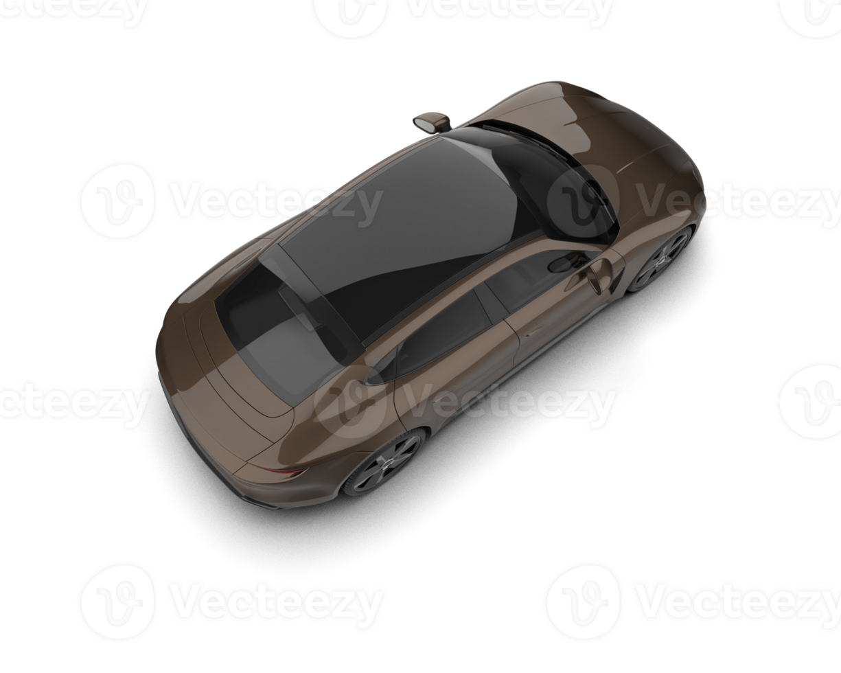 Realistic sport car isolated on background. 3d rendering - illustration png