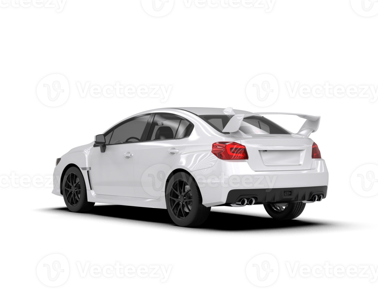 Realistic sport car isolated on background. 3d rendering - illustration png