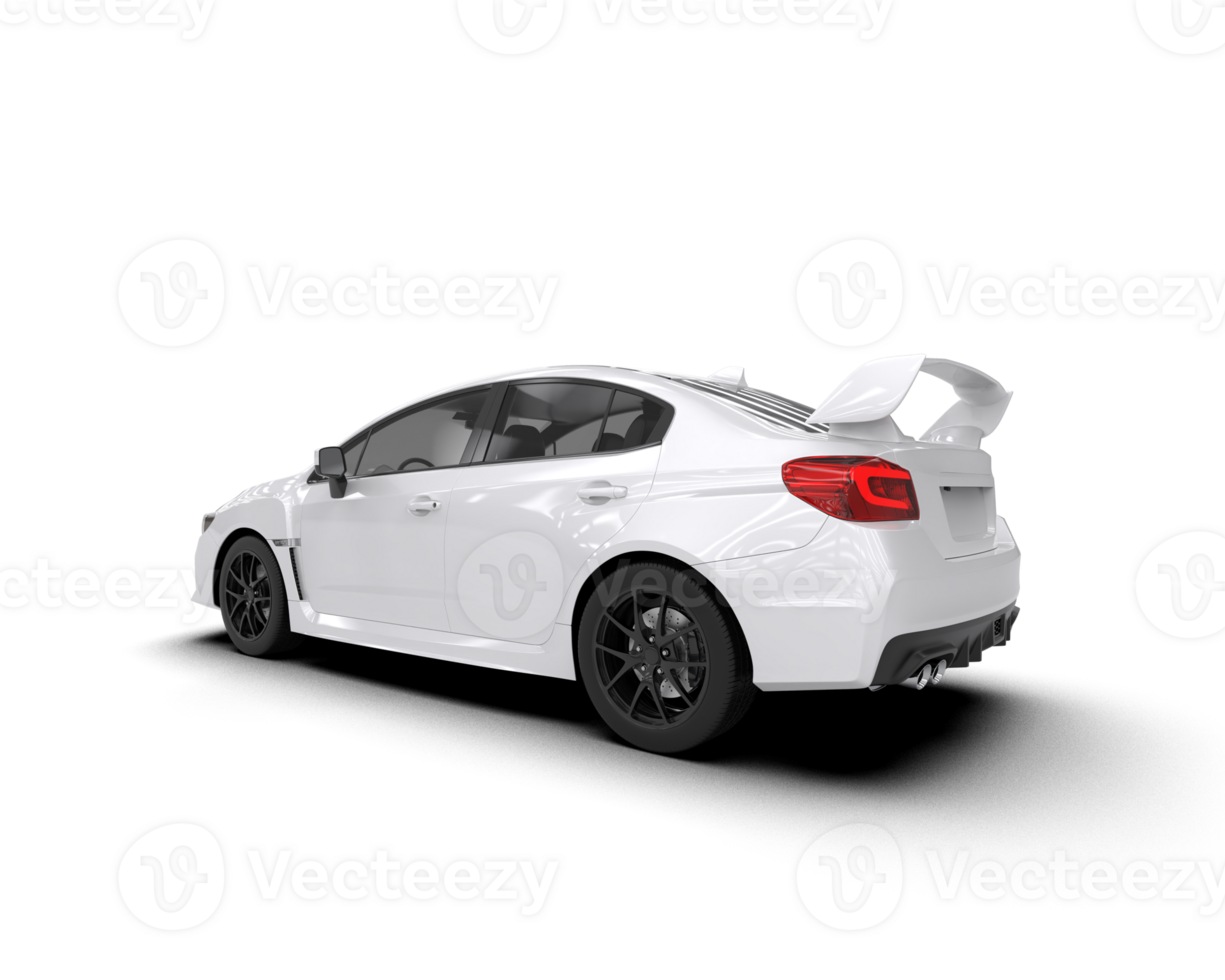 Realistic sport car isolated on background. 3d rendering - illustration png