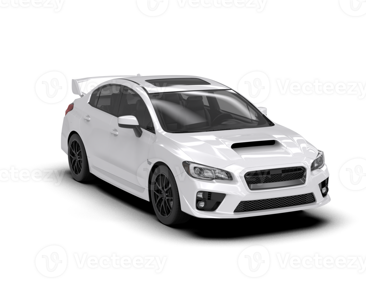 Realistic sport car isolated on background. 3d rendering - illustration png