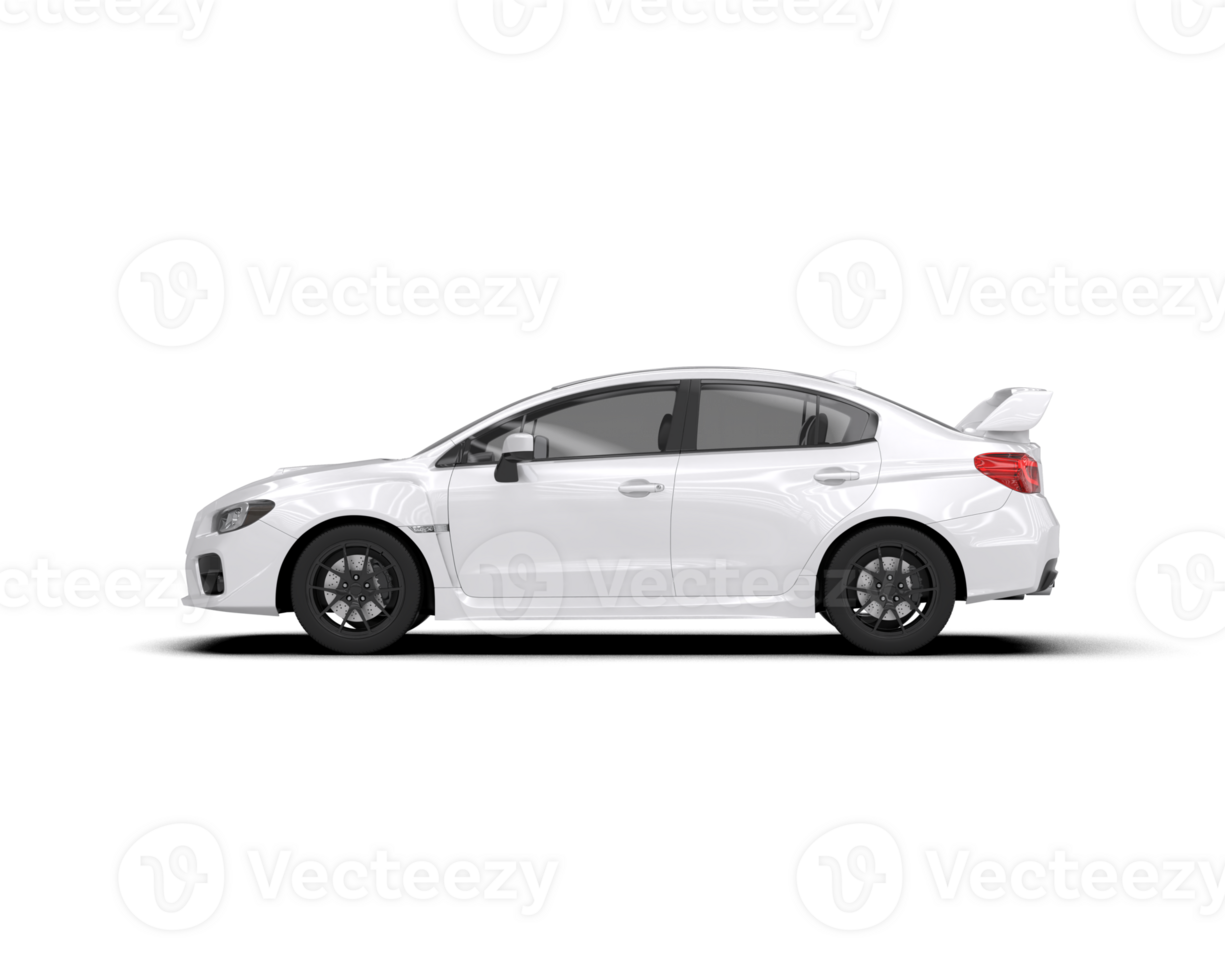 Realistic sport car isolated on background. 3d rendering - illustration png