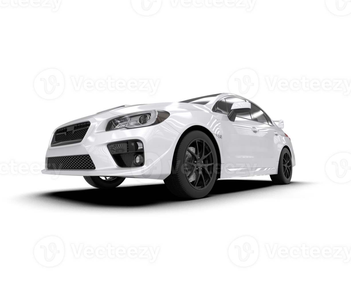 Realistic sport car isolated on background. 3d rendering - illustration png