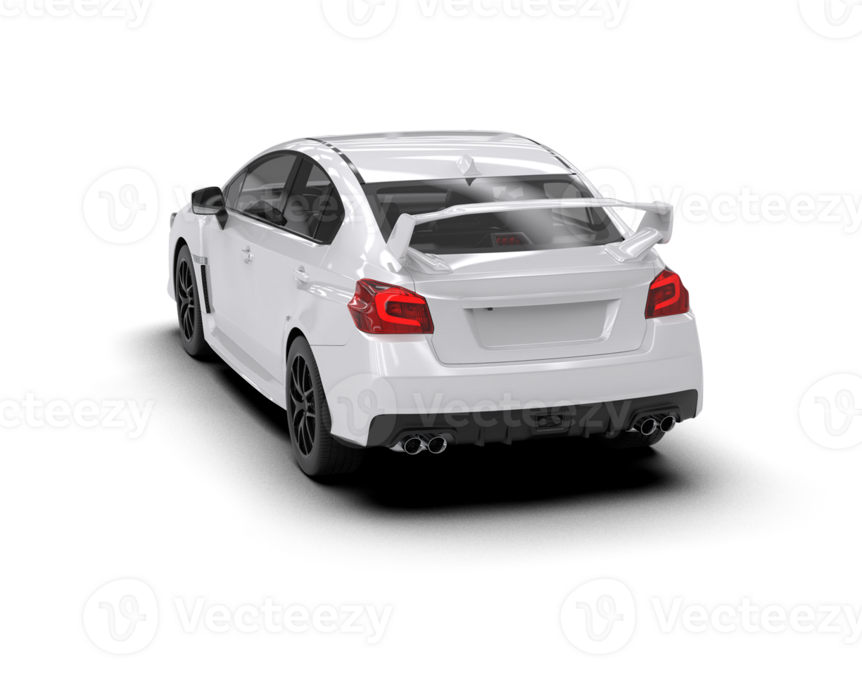 Realistic sport car isolated on background. 3d rendering - illustration png