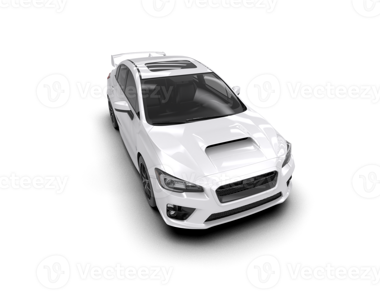 Realistic sport car isolated on background. 3d rendering - illustration png