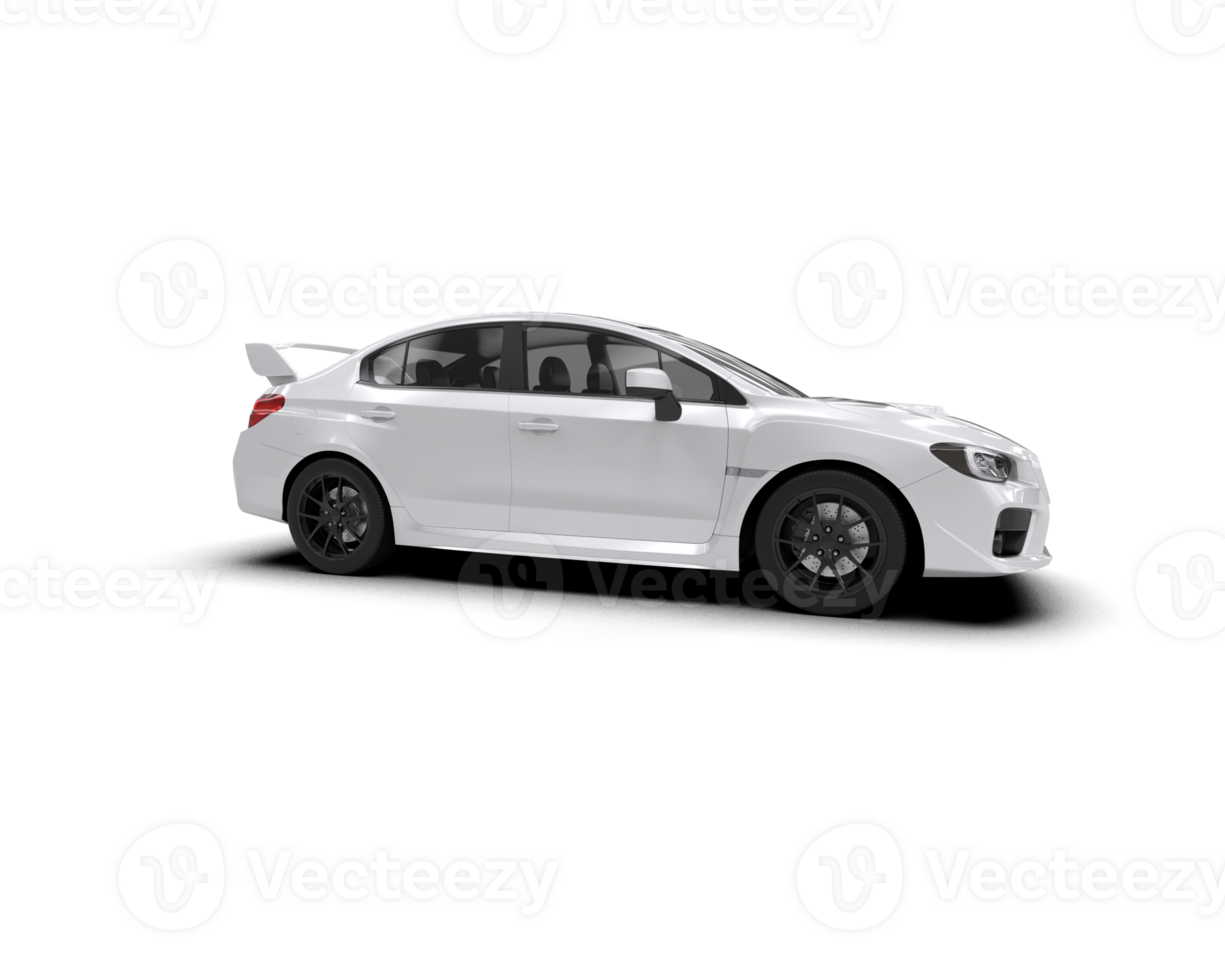 Realistic sport car isolated on background. 3d rendering - illustration png