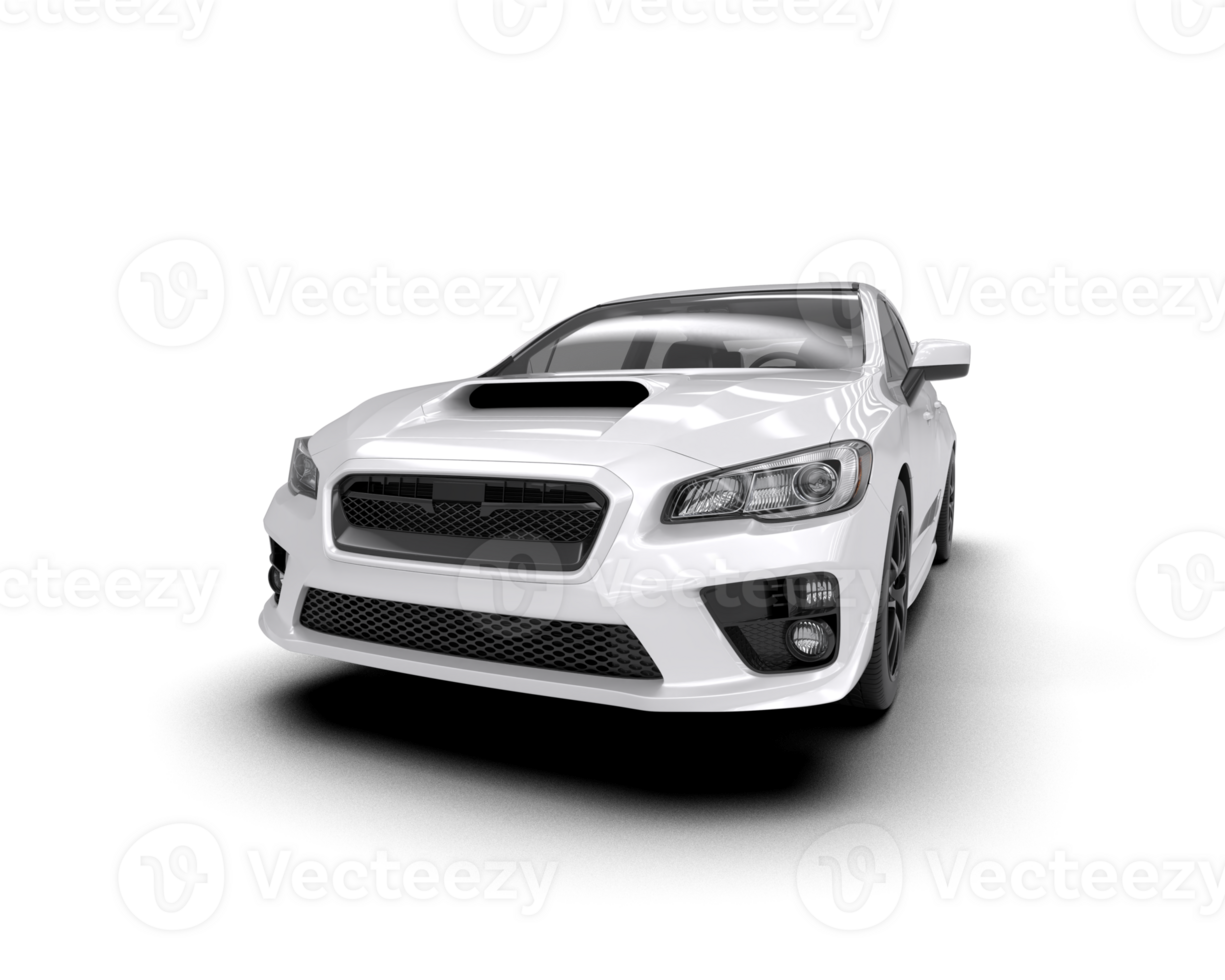 Realistic sport car isolated on background. 3d rendering - illustration png