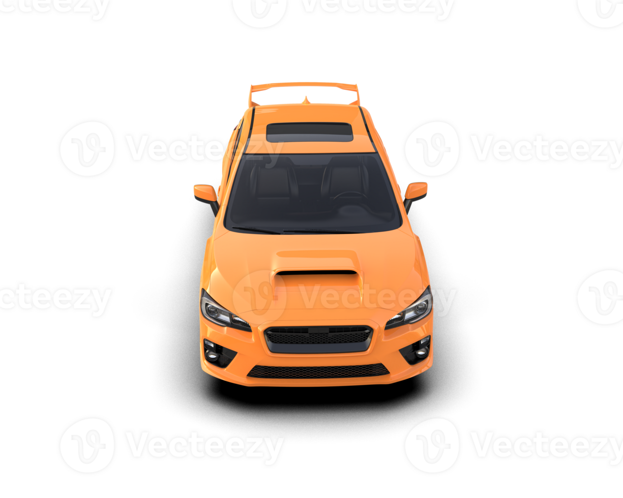 Realistic sport car isolated on background. 3d rendering - illustration png