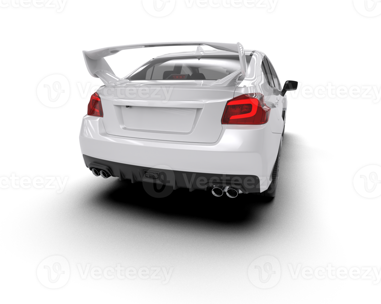 Realistic sport car isolated on background. 3d rendering - illustration png