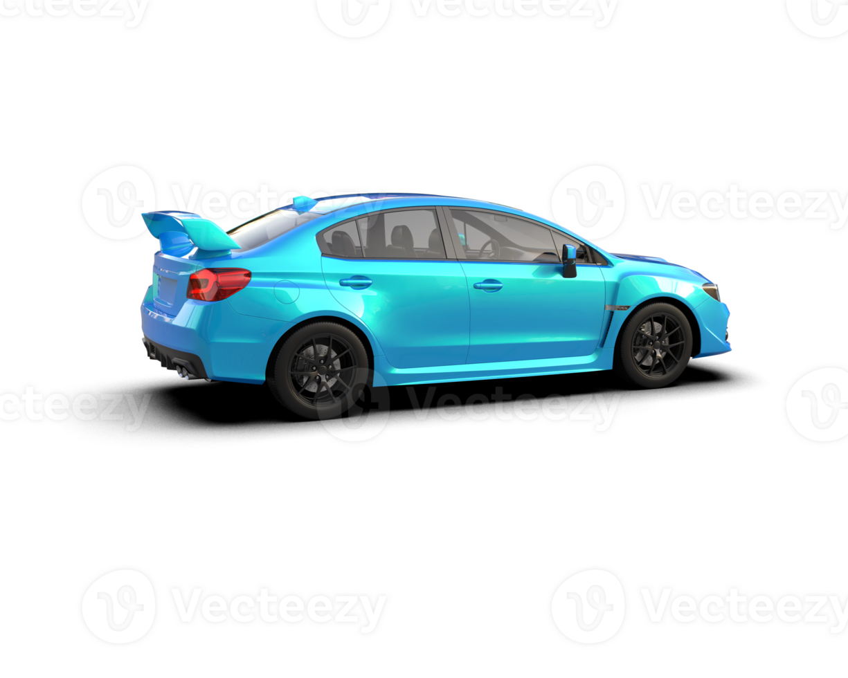 Realistic sport car isolated on background. 3d rendering - illustration png