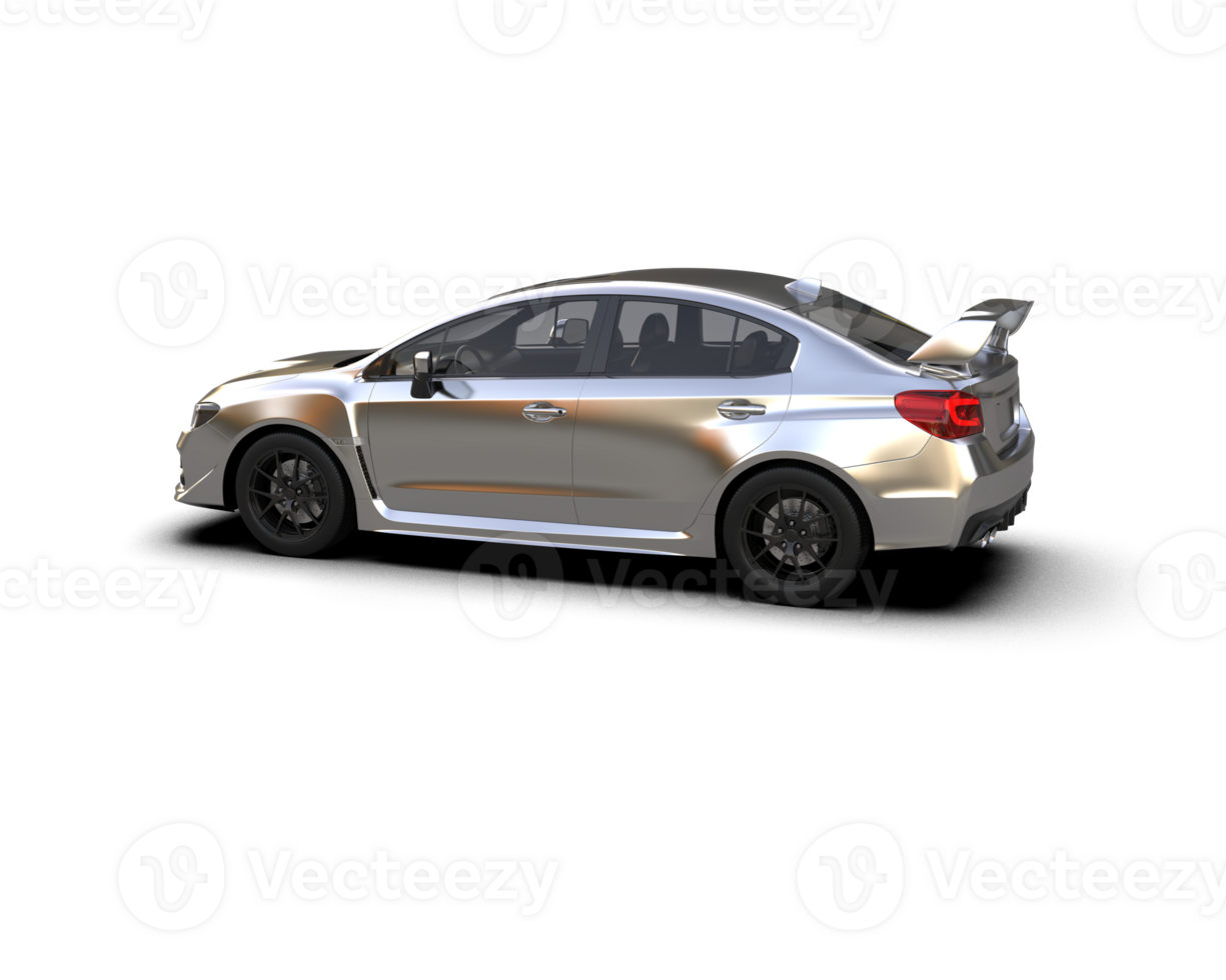 Realistic sport car isolated on background. 3d rendering - illustration png