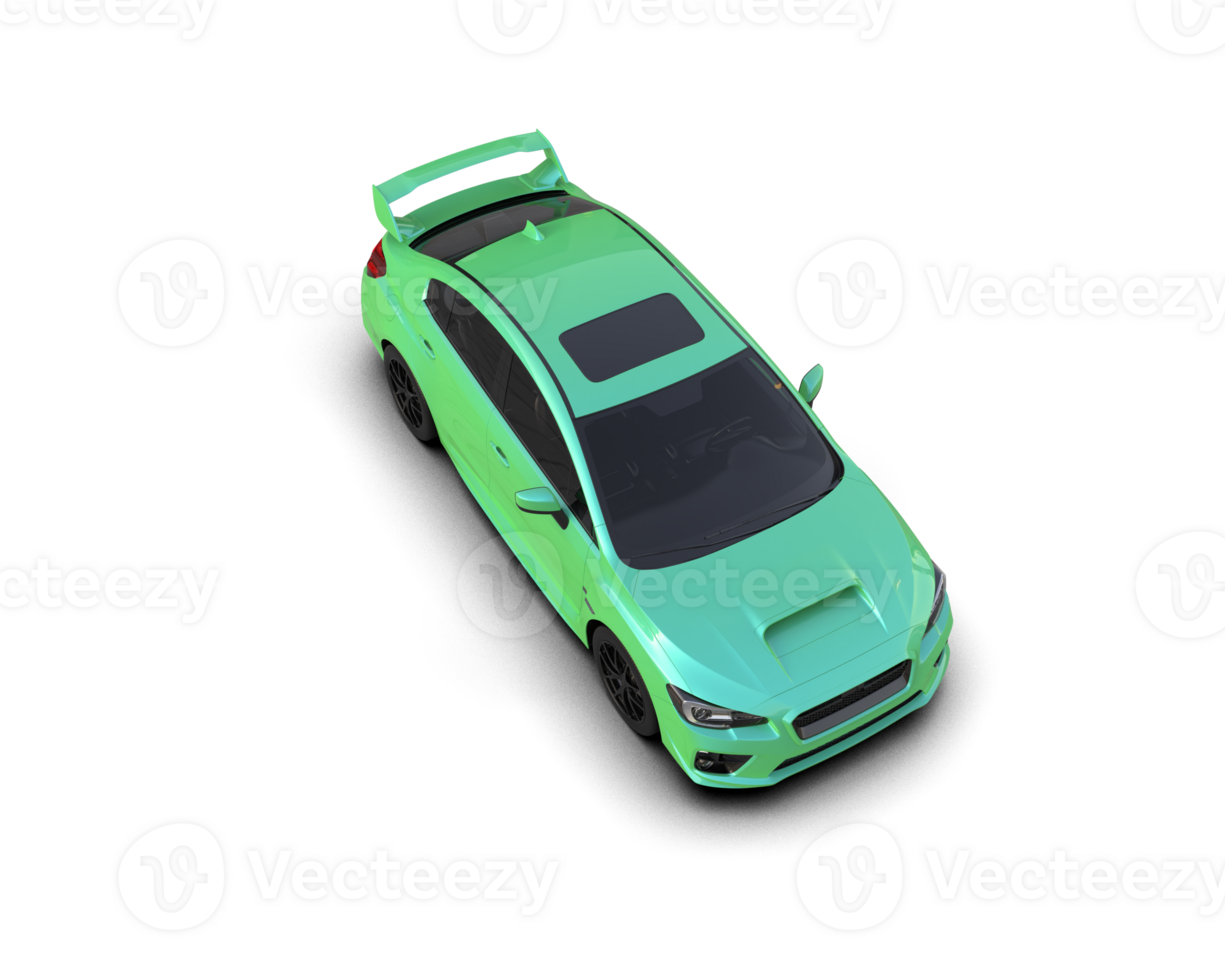 Realistic sport car isolated on background. 3d rendering - illustration png