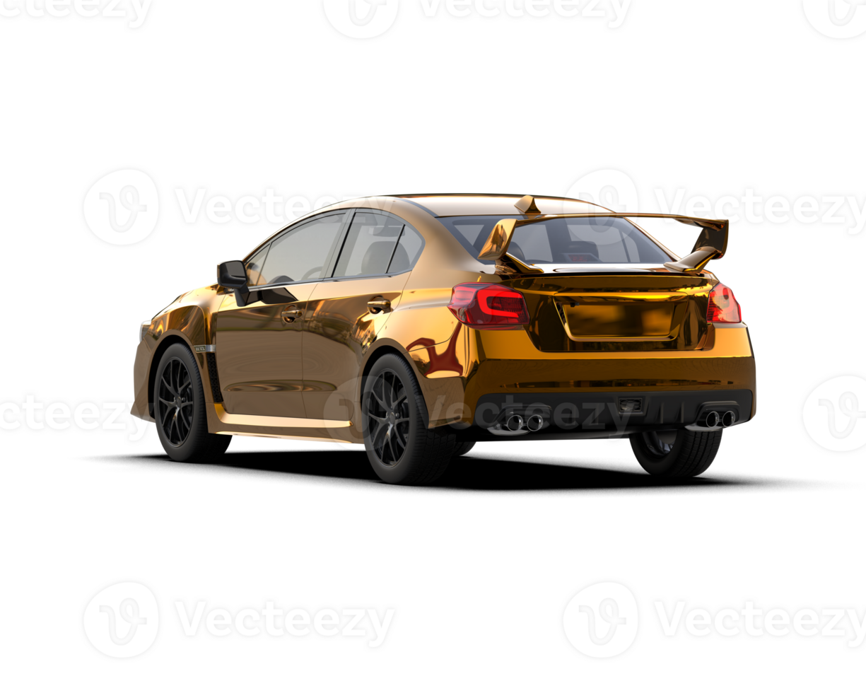 Realistic sport car isolated on background. 3d rendering - illustration png