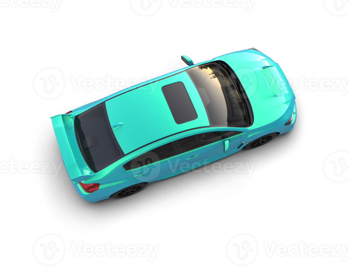 Realistic sport car isolated on background. 3d rendering - illustration png