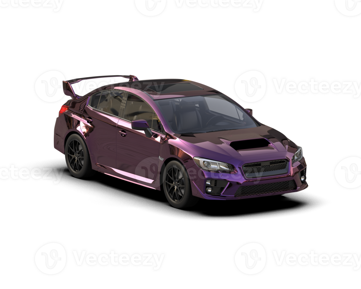Realistic sport car isolated on background. 3d rendering - illustration png