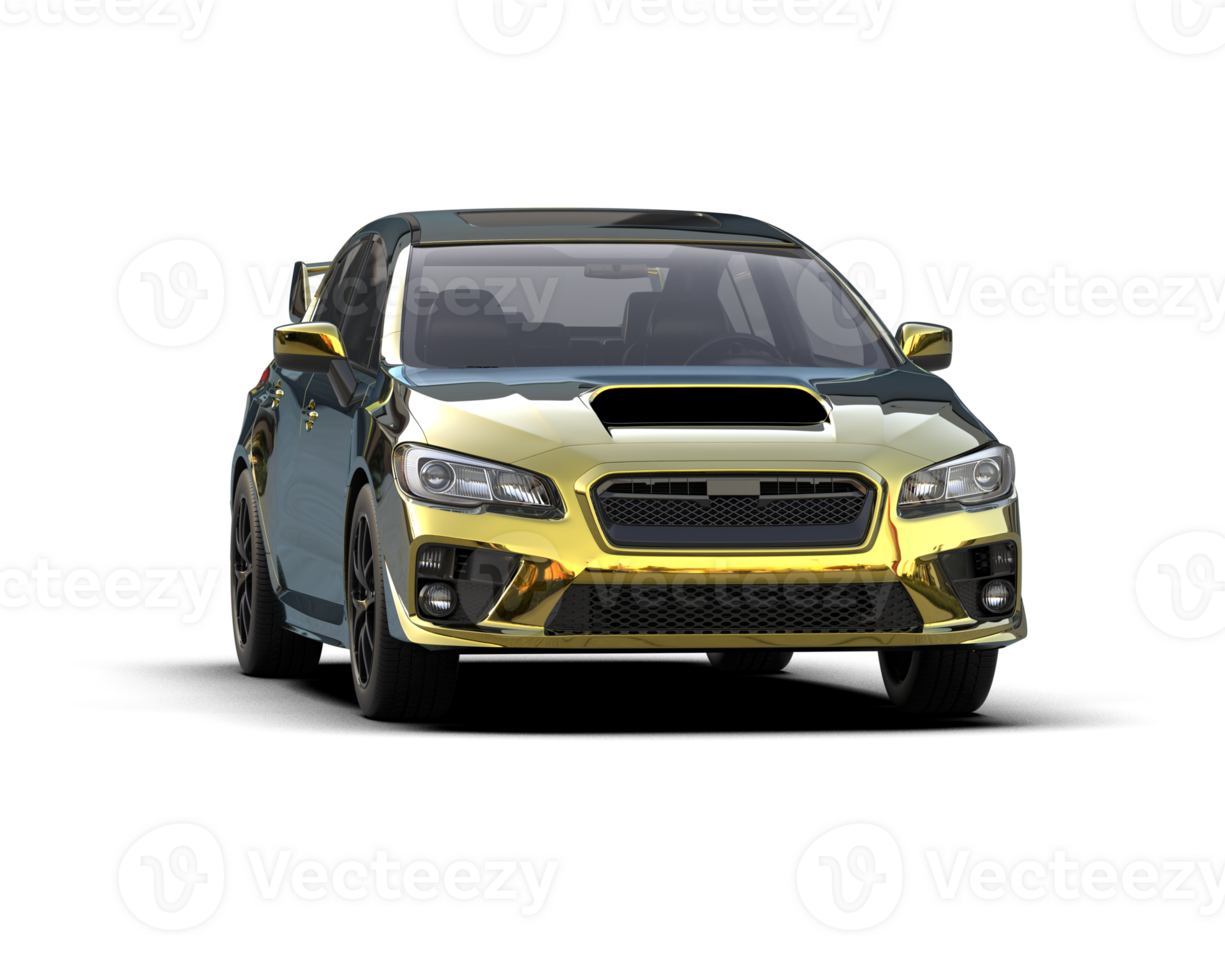 Realistic sport car isolated on background. 3d rendering - illustration png