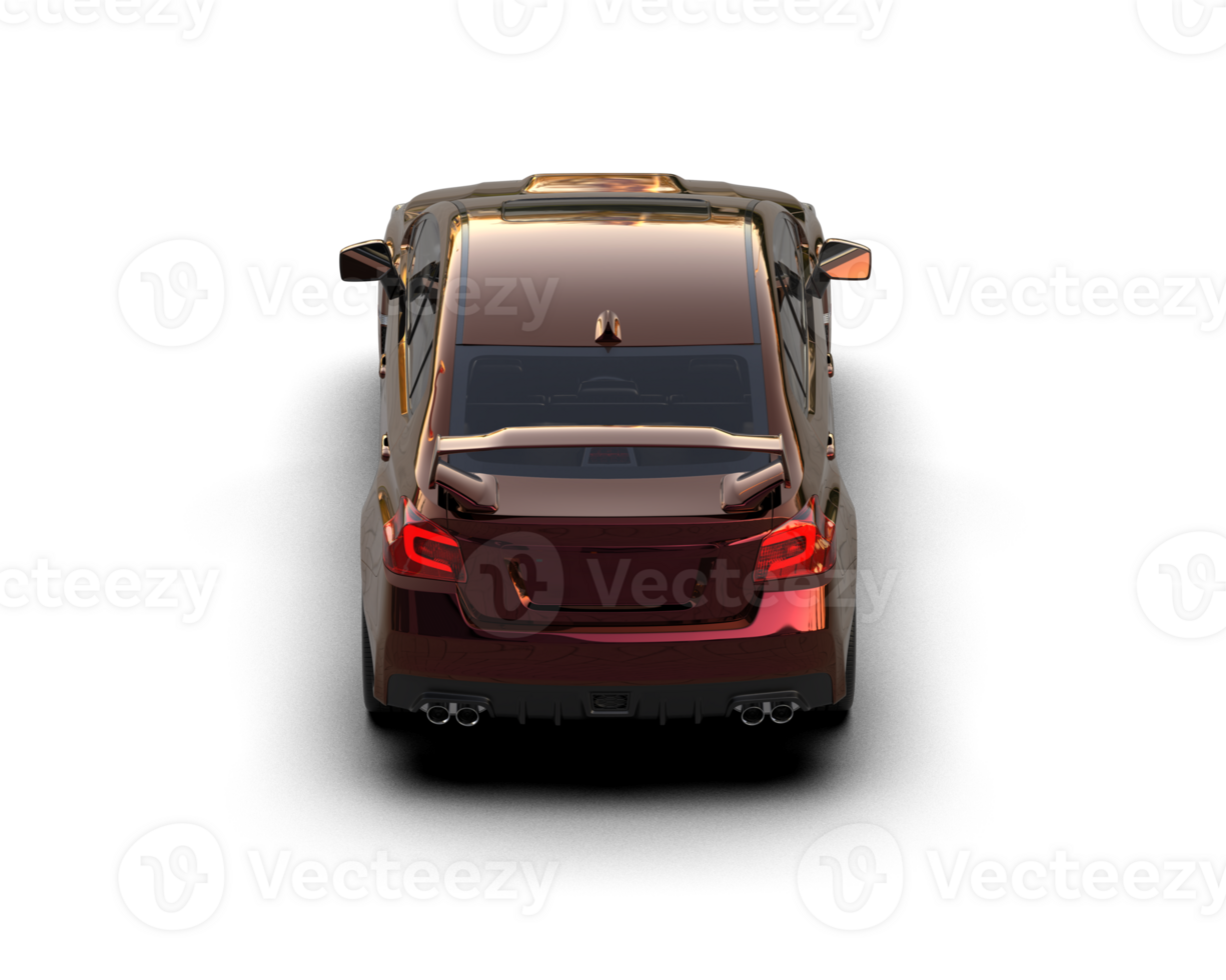 Realistic sport car isolated on background. 3d rendering - illustration png