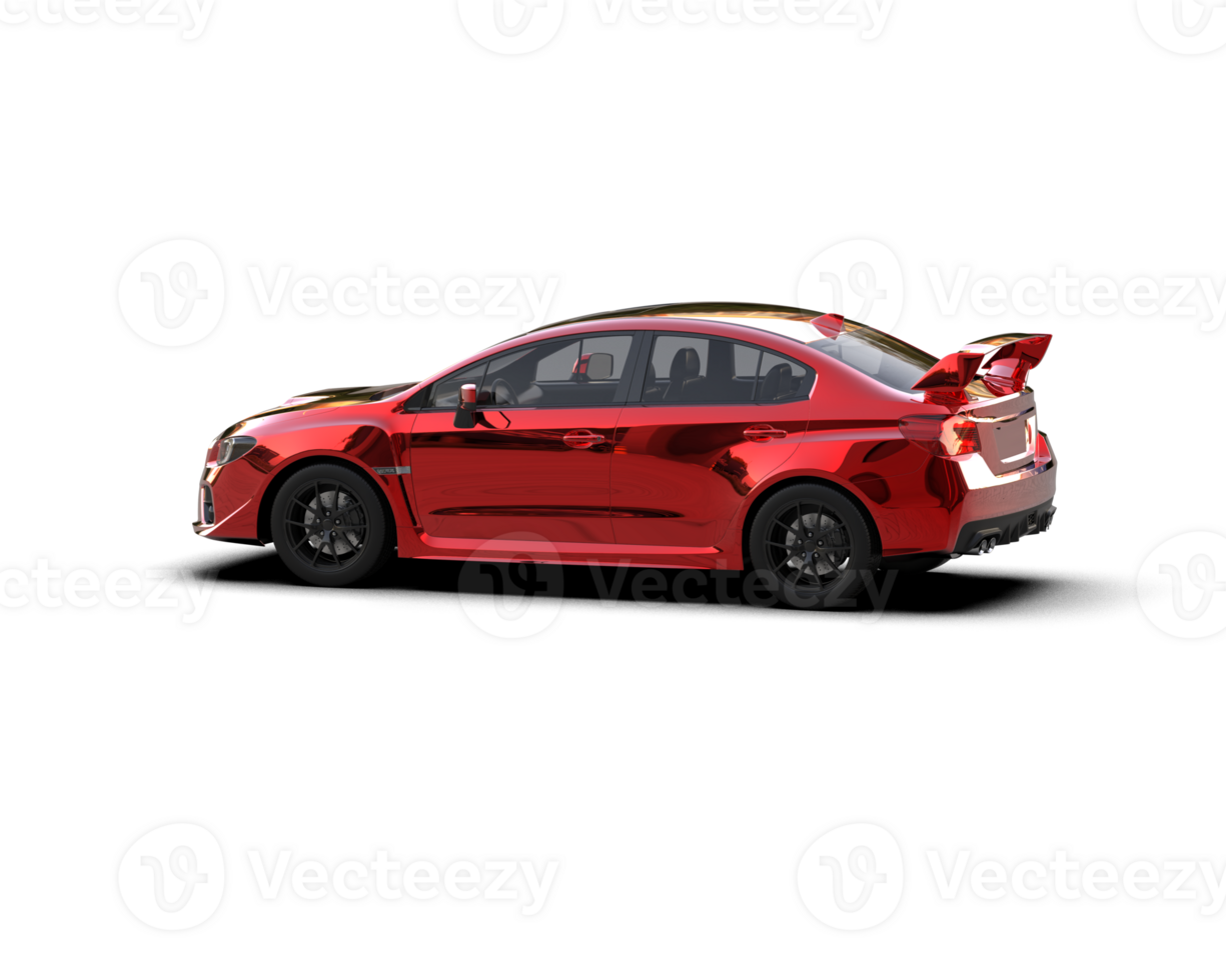 Realistic sport car isolated on background. 3d rendering - illustration png