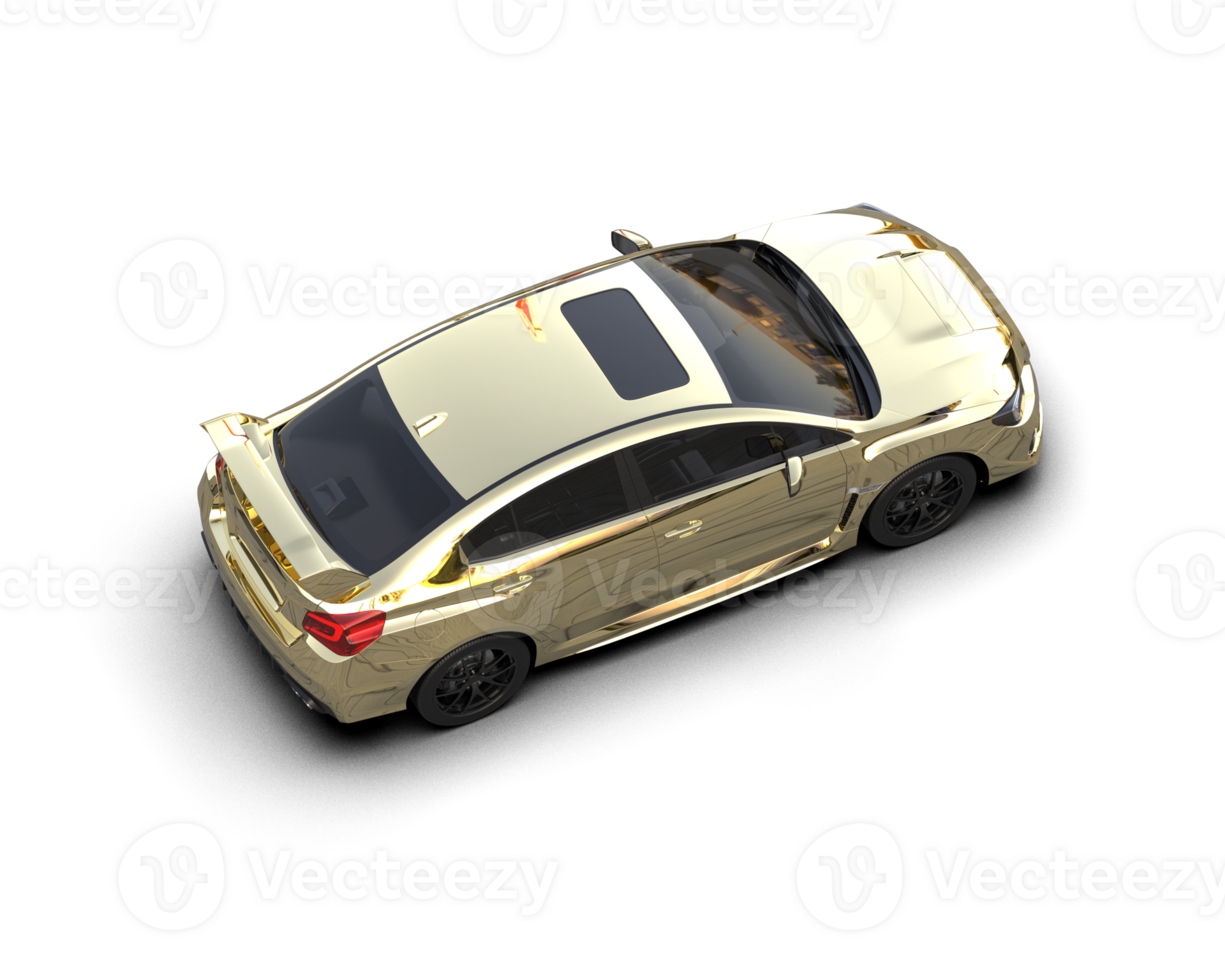 Realistic sport car isolated on background. 3d rendering - illustration png