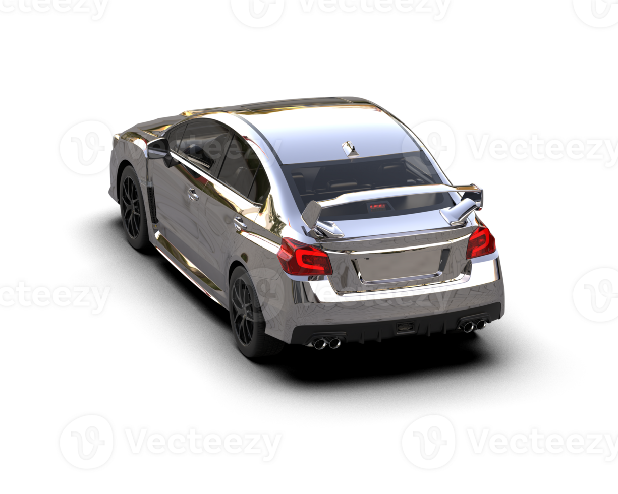 Realistic sport car isolated on background. 3d rendering - illustration png