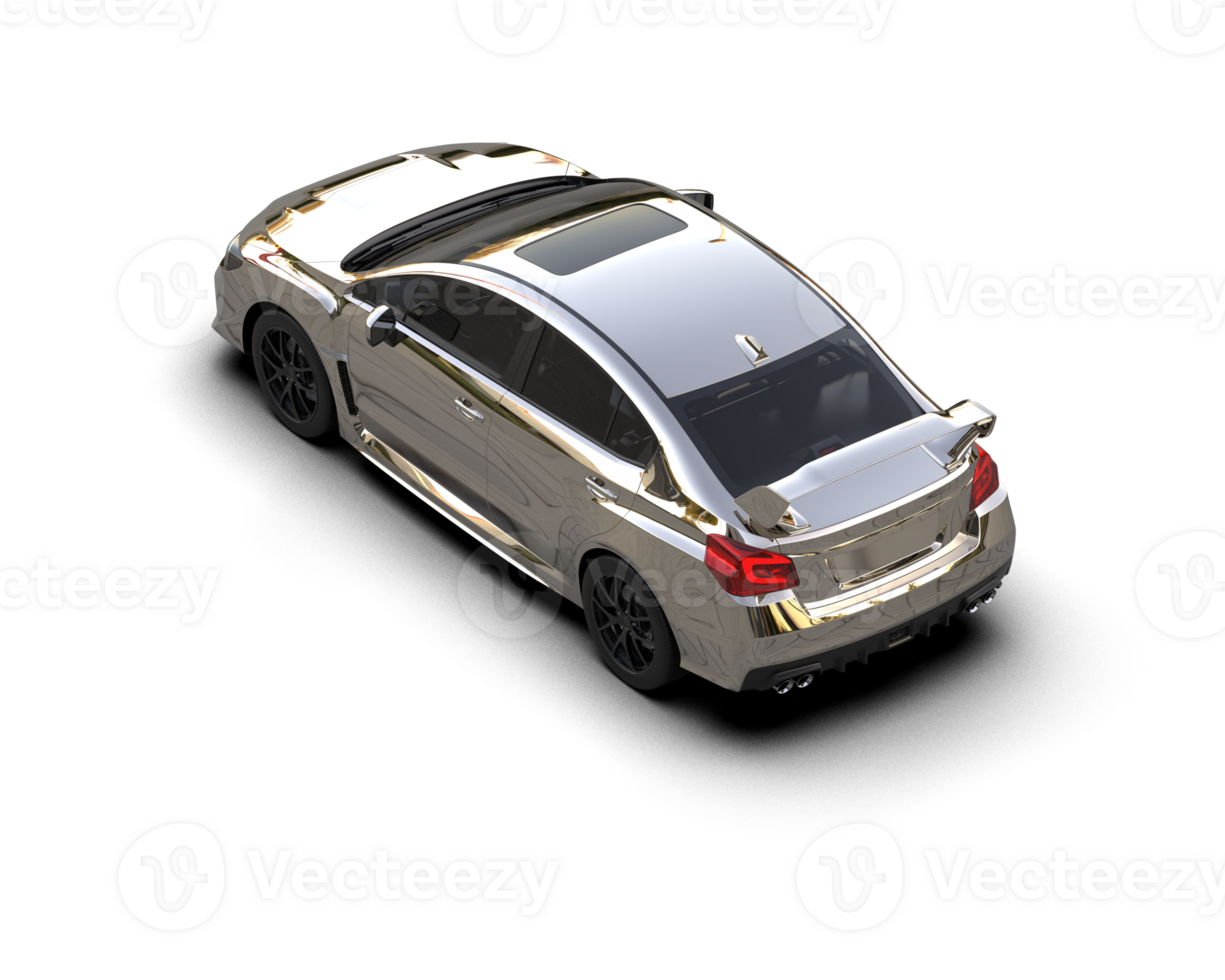 Realistic sport car isolated on background. 3d rendering - illustration png
