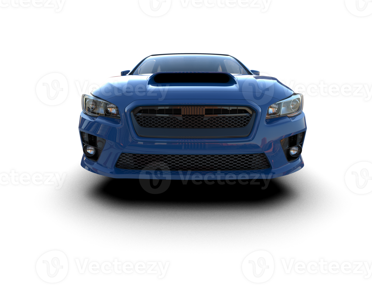 Realistic sport car isolated on background. 3d rendering - illustration png