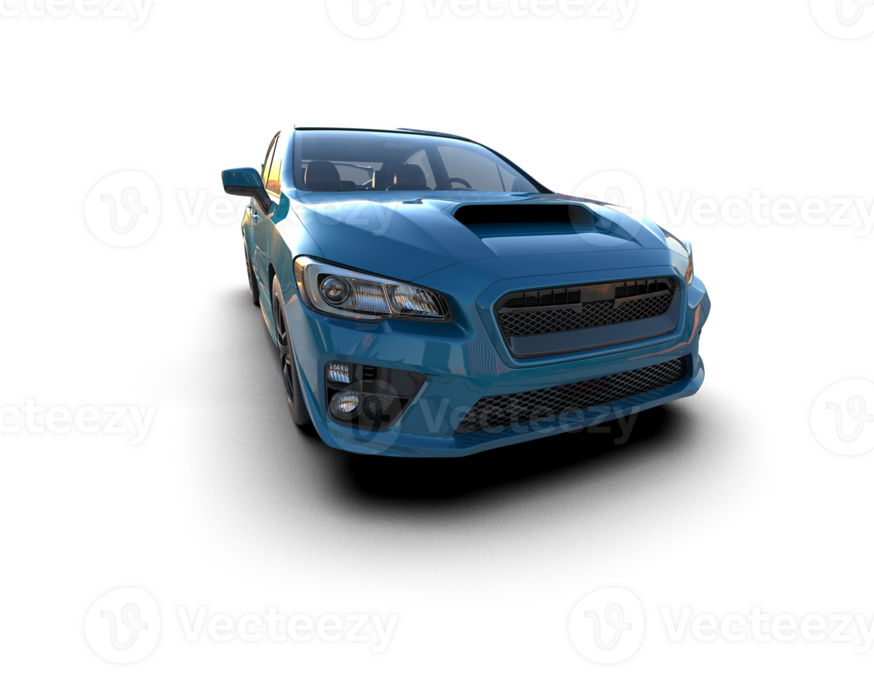 Realistic sport car isolated on background. 3d rendering - illustration png