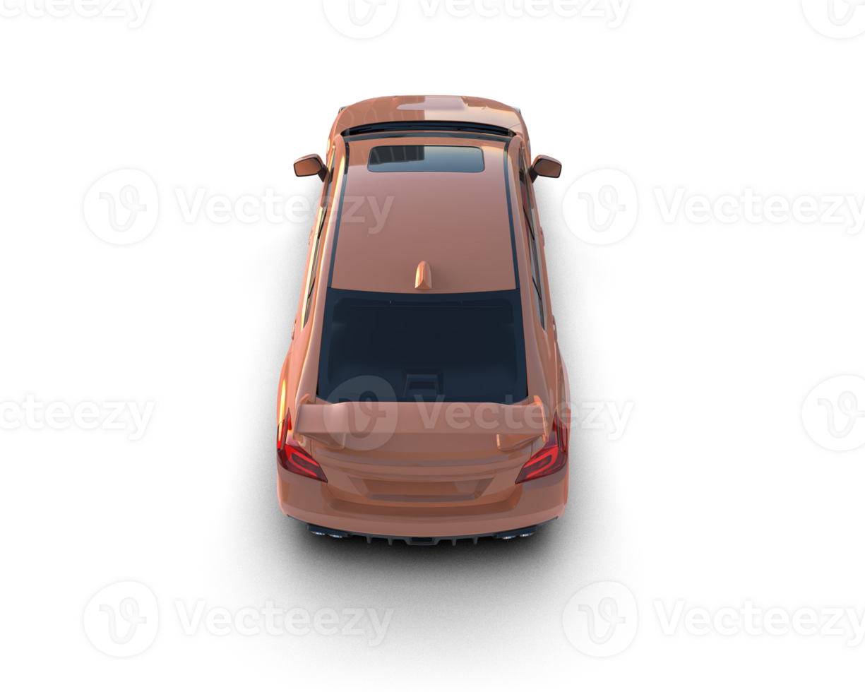 Realistic sport car isolated on background. 3d rendering - illustration png